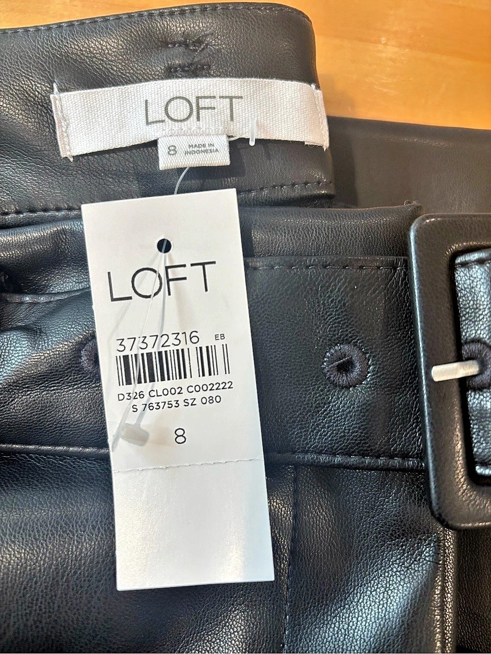 LOFT The Riviera Slim Skinny Faux Leather Pants Size 8 NWT